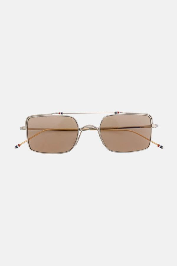 Lunettes de soleil carrées en titane Thom Browne