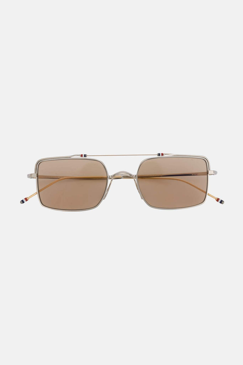 Lunettes de soleil carrées en titane Thom Browne