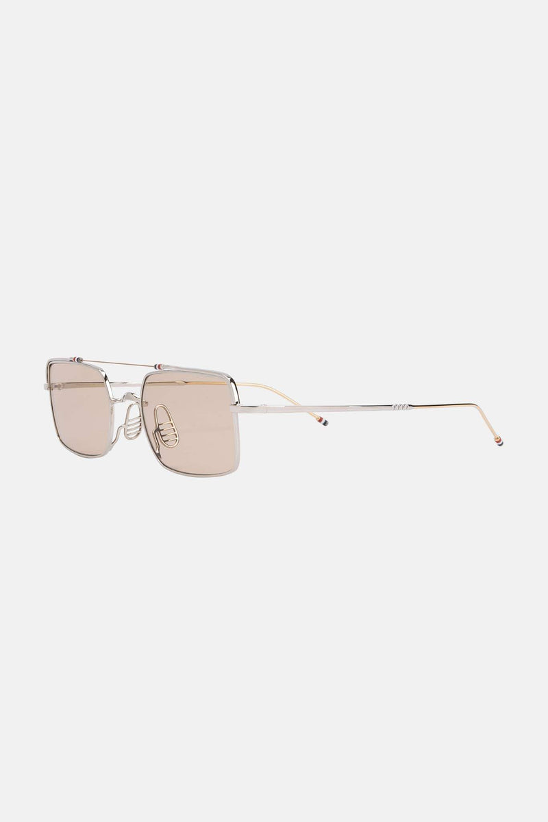 Lunettes de soleil carrées en titane Thom Browne