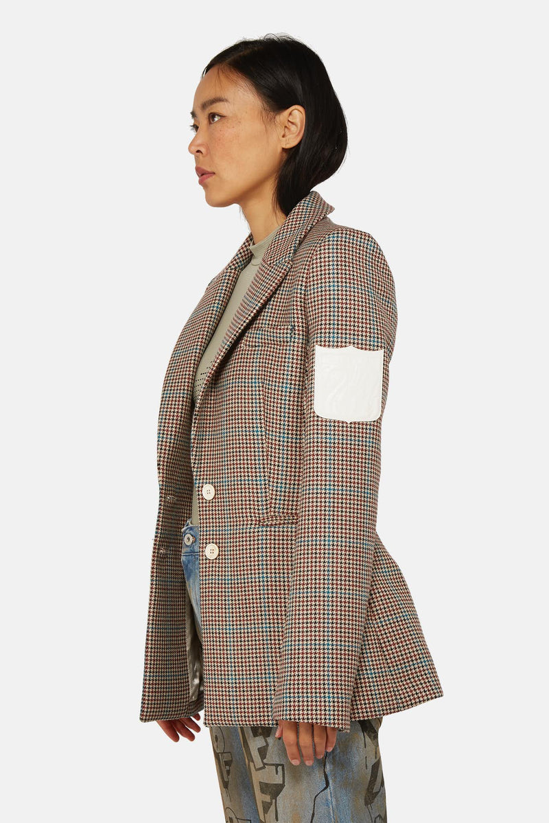 Blazer à carreaux multicolore Off-White