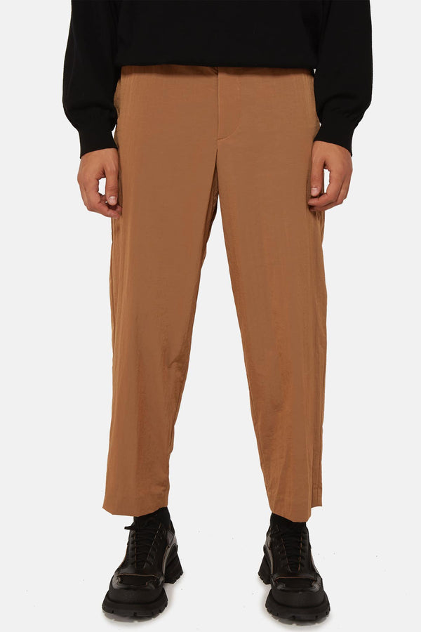 Pantalon en nylon marron Fumito Ganryu