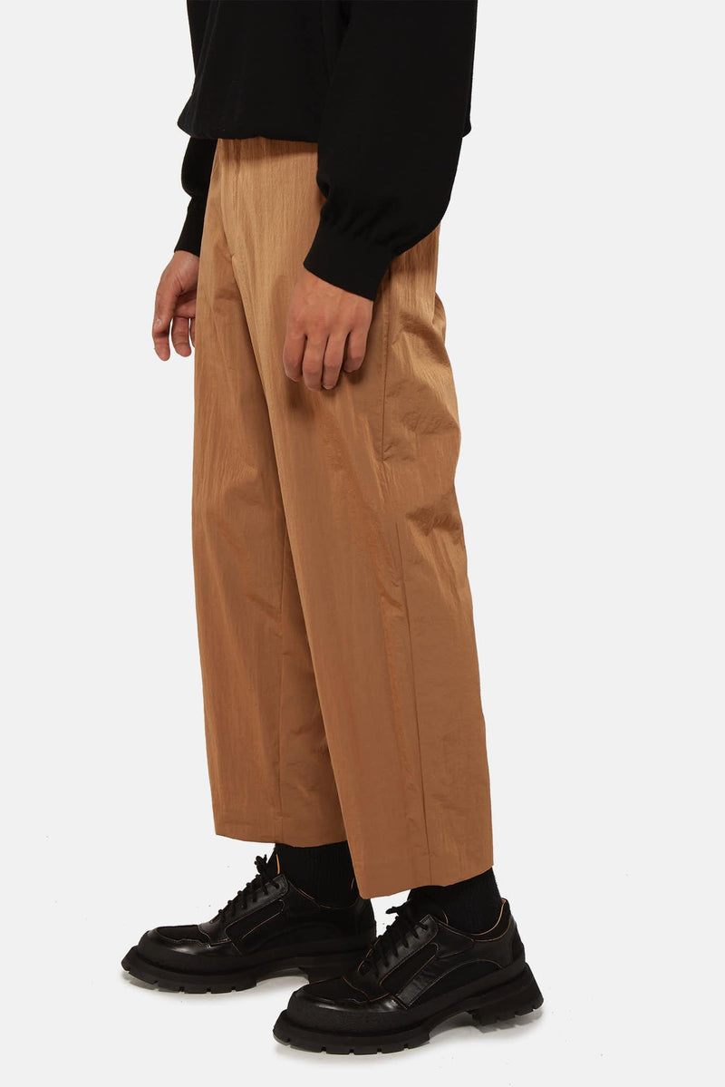 Pantalon en nylon marron Fumito Ganryu