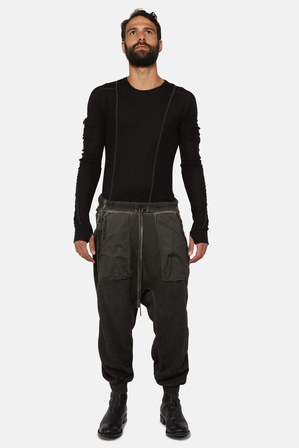 Pantalon à coupe sarouel à poches zippées Boris Bidjan Saberi