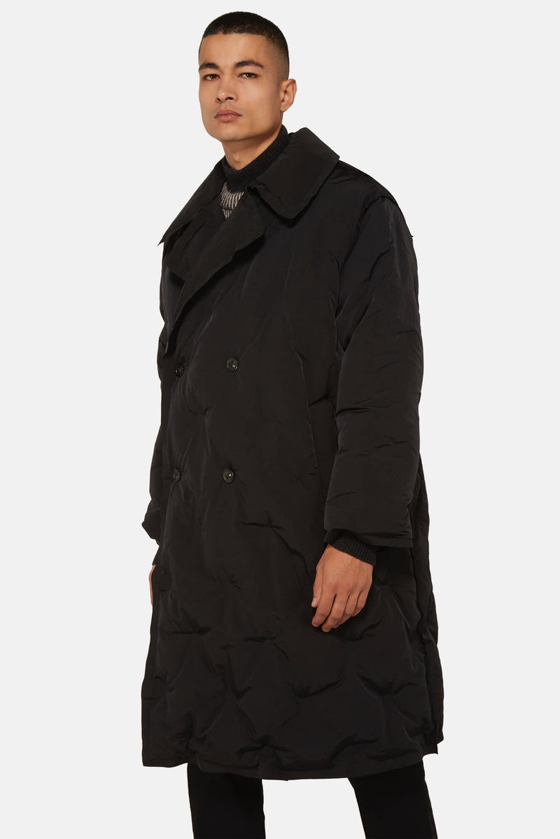 Manteau matelassé noir Maison Margiela