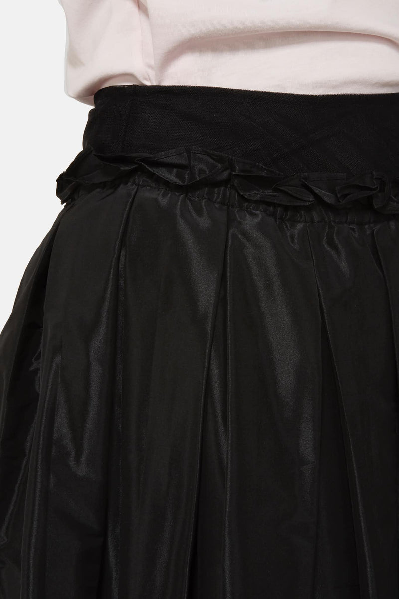 Jupe asymétrique en taffetas noire Simone Rocha