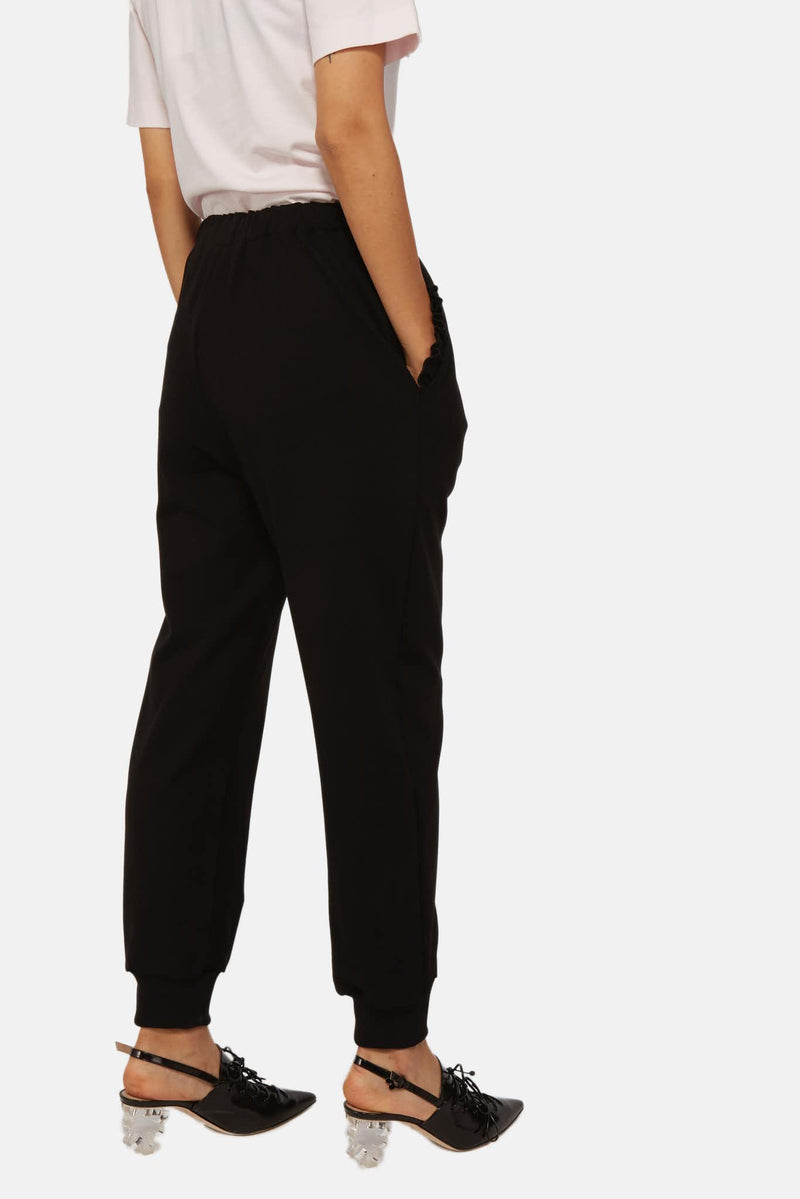 Pantalon de jogging à volants noir Simone Rocha