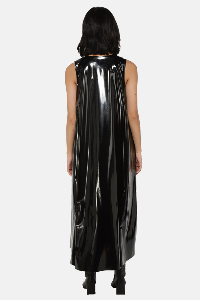 Robe noire à effet latex Melitta Baumeister