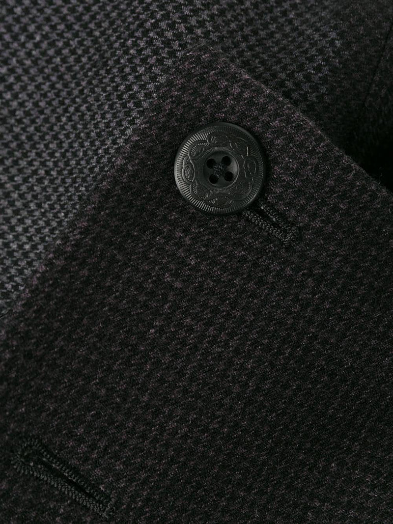 Manteau à boutonnière croisée noir Yohji Yamamoto