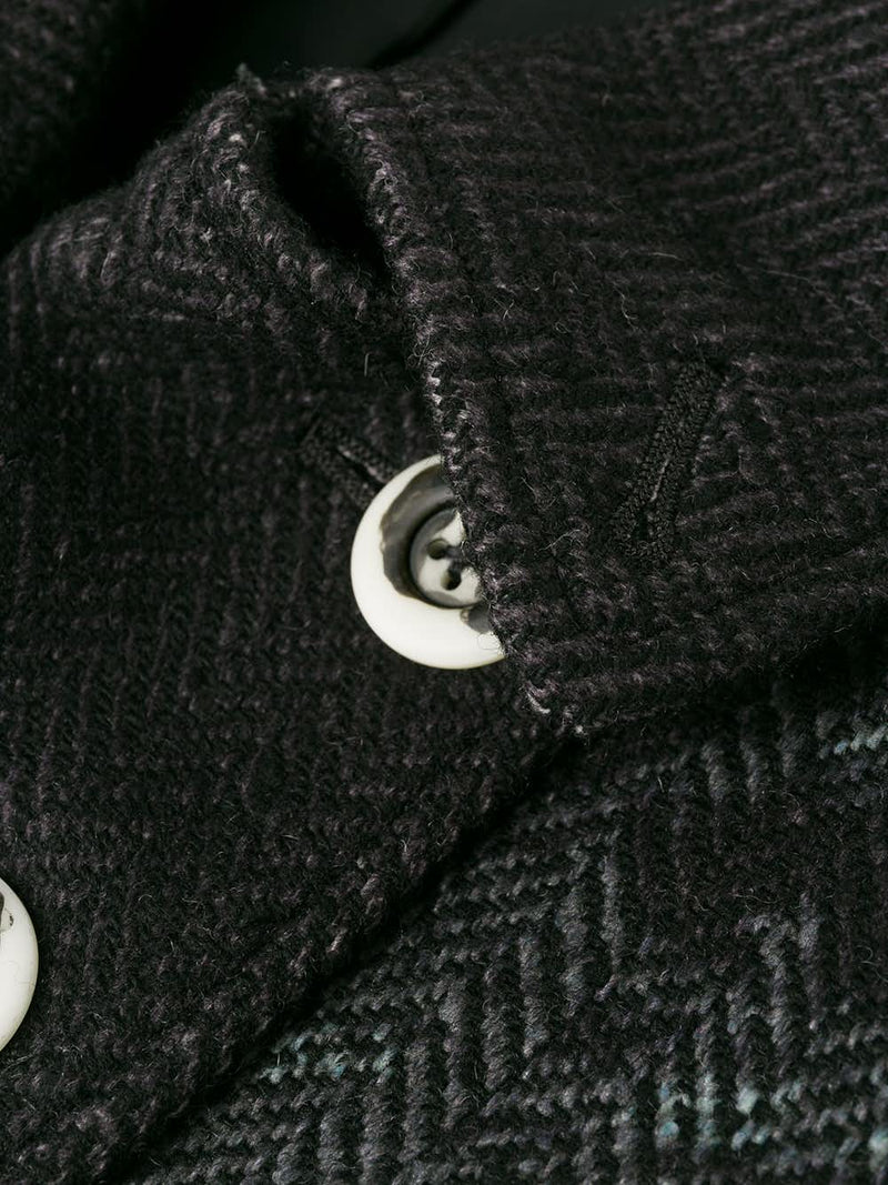 Manteau à boutons décoratifs noir Yohji Yamamoto