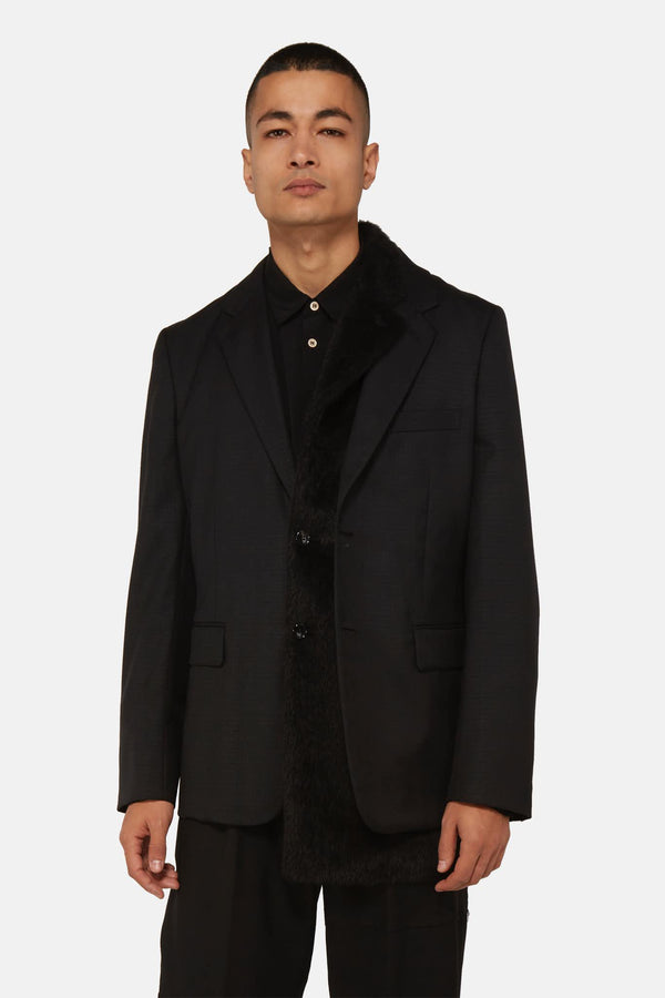 Blazer à empiècement noir Comme des Garçons Homme Plus