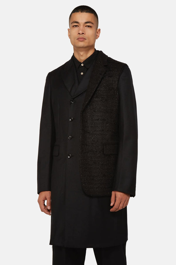 Veste à empiècement noire Comme des Garçons Homme Plus