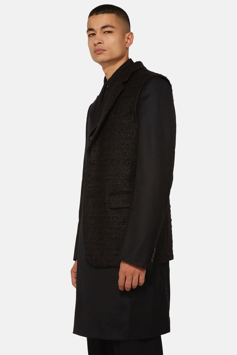 Veste à empiècement noire Comme des Garçons Homme Plus