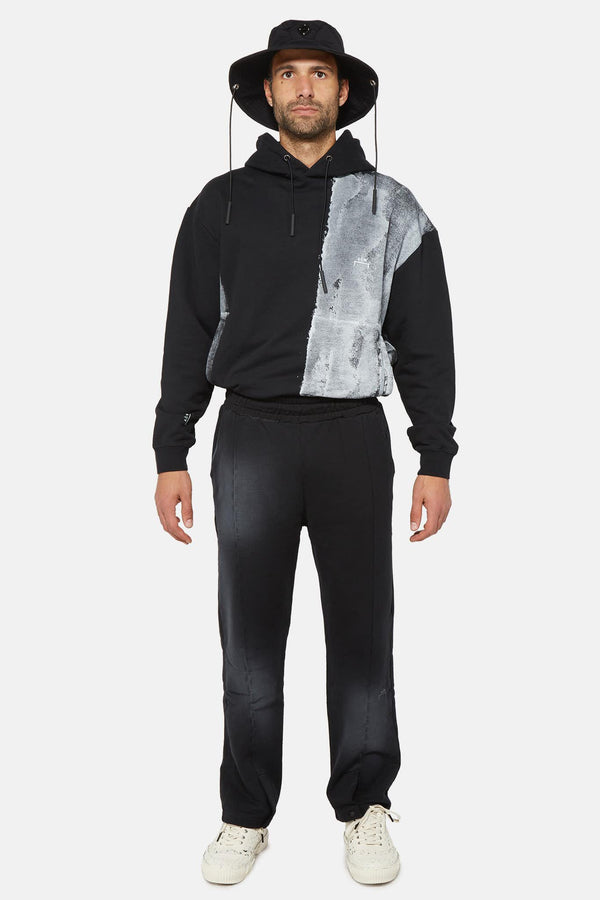 Pantalon de jogging droit en coton noir A-COLD-WALL*