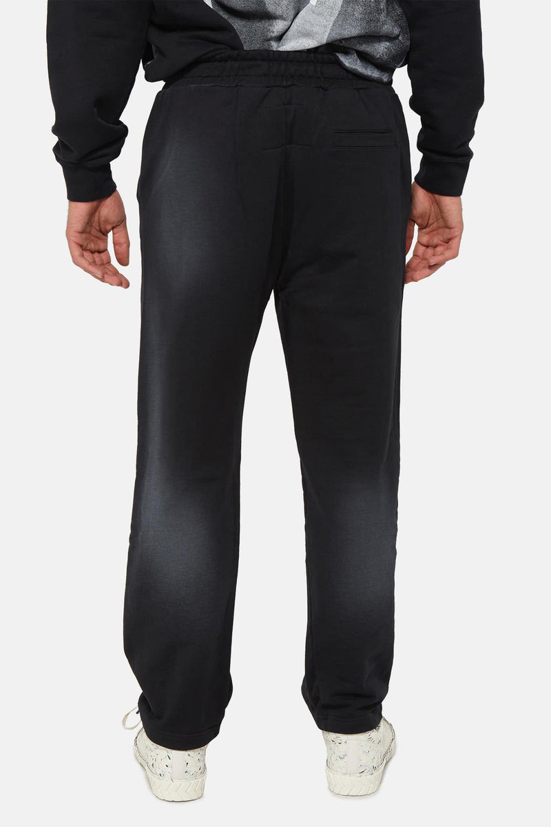 Pantalon de jogging droit en coton noir A-COLD-WALL*