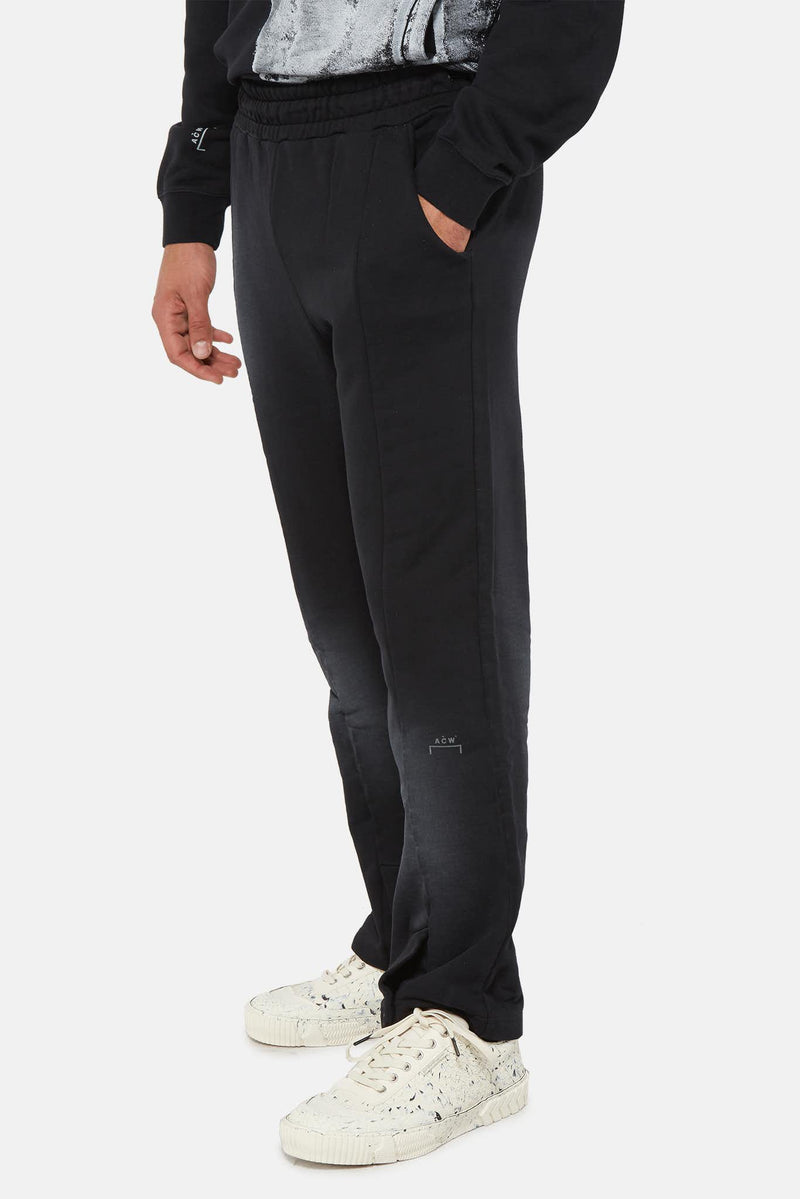 Pantalon de jogging droit en coton noir A-COLD-WALL*