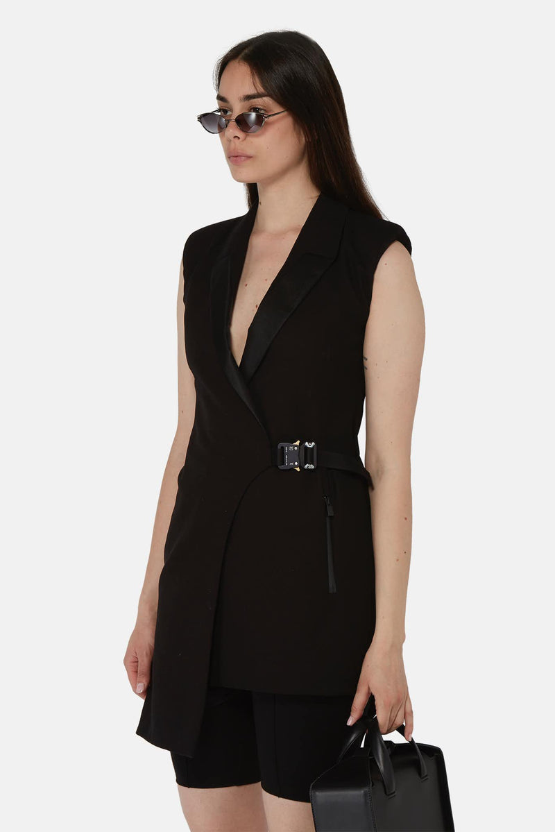 Robe blazer courte en coton noir 1017 ALYX 9SM