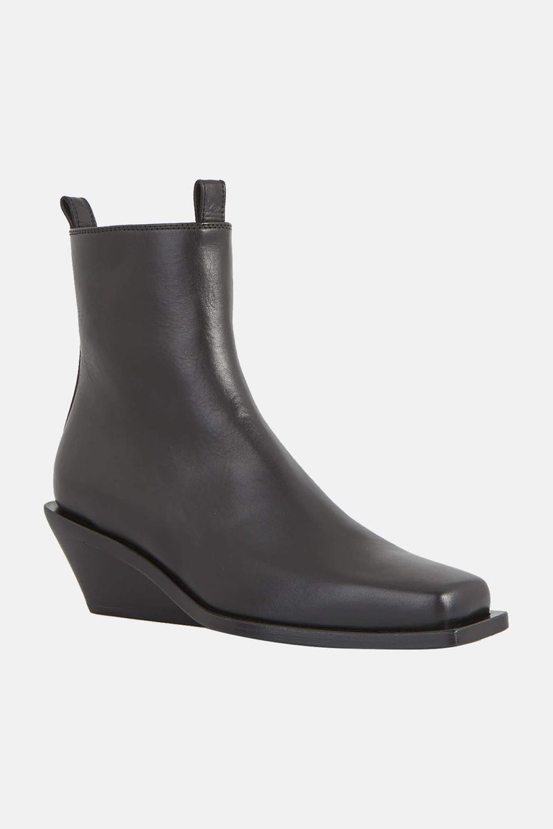 Bottes en cuir noir  Ann Demeulemeester