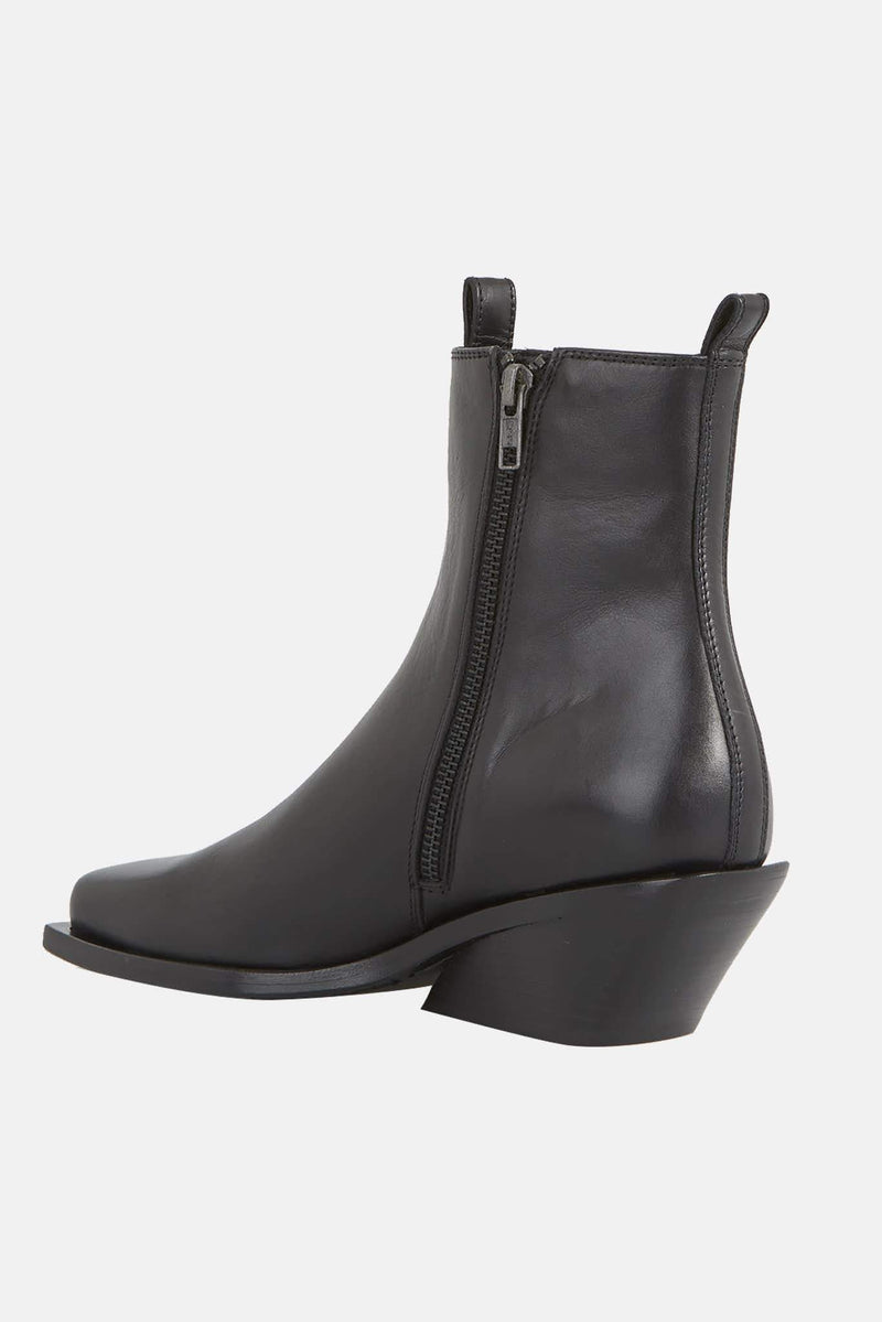 Bottes en cuir noir  Ann Demeulemeester