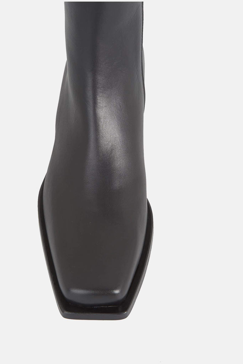 Bottes en cuir noir  Ann Demeulemeester