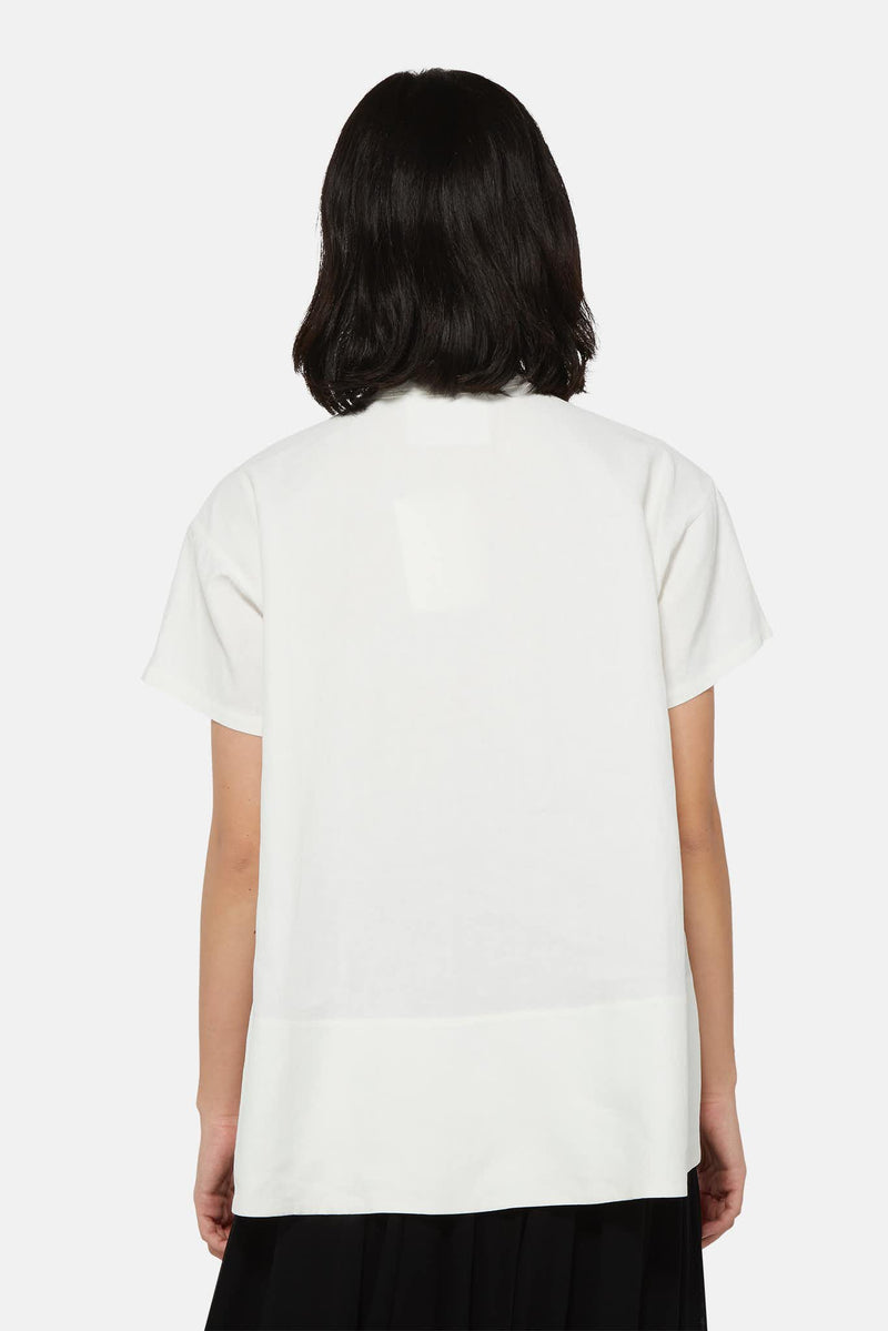 Blouse ample en lin blanc Jil Sander