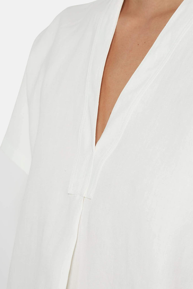 Blouse ample en lin blanc Jil Sander