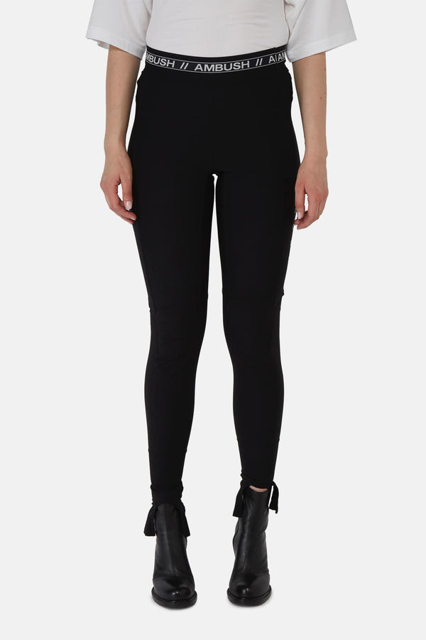 Legging extensible en nylon noir Ambush