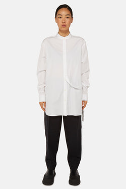 Chemise à empiècement blanche Jil Sander