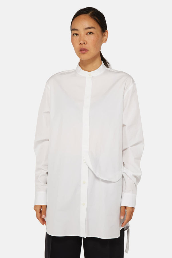 Chemise à empiècement blanche Jil Sander