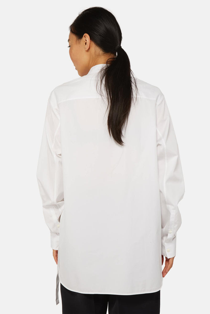 Chemise à empiècement blanche Jil Sander