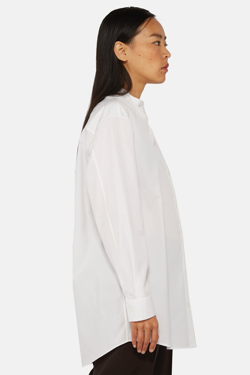 Chemise à empiècement blanche Jil Sander