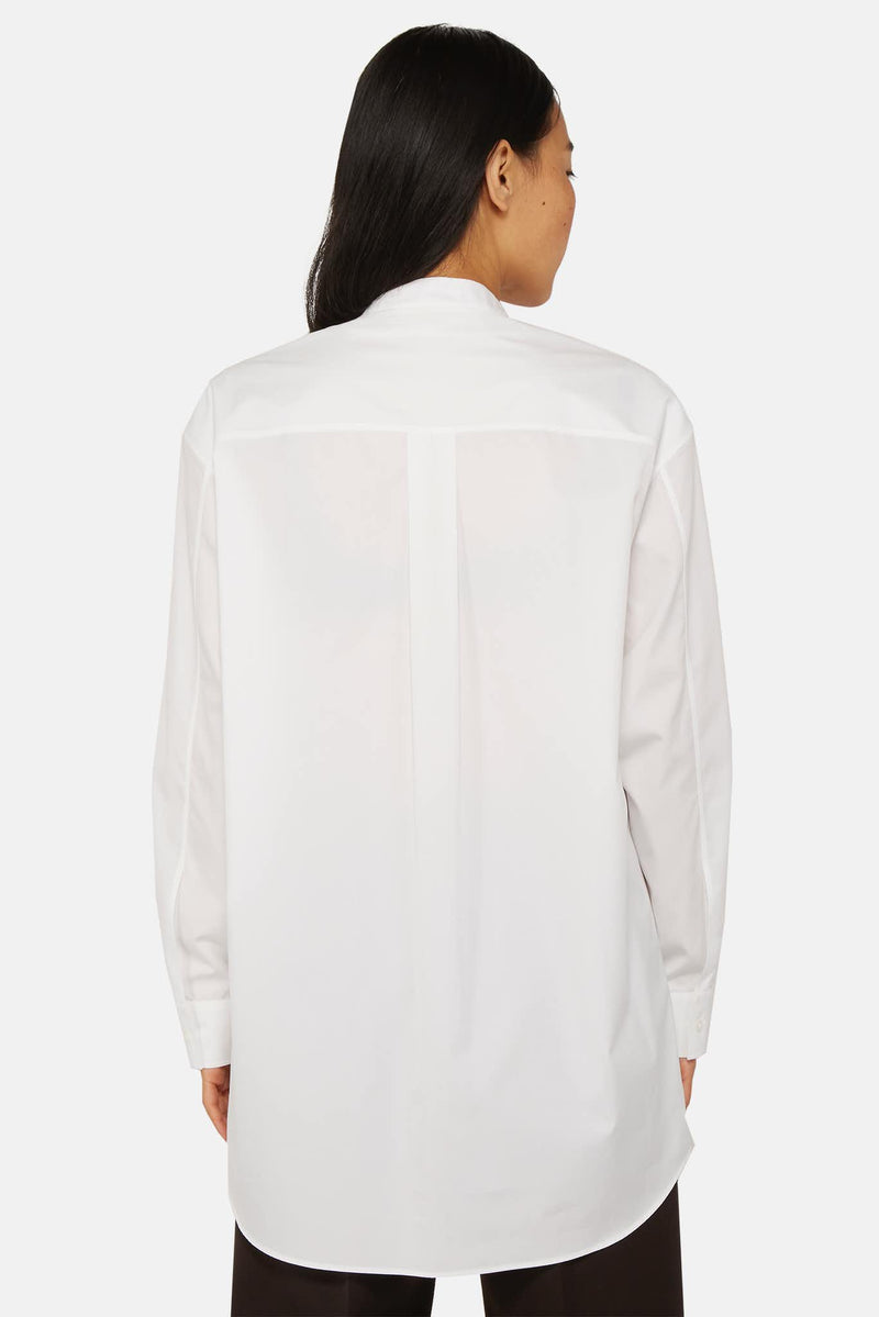 Chemise à empiècement blanche Jil Sander