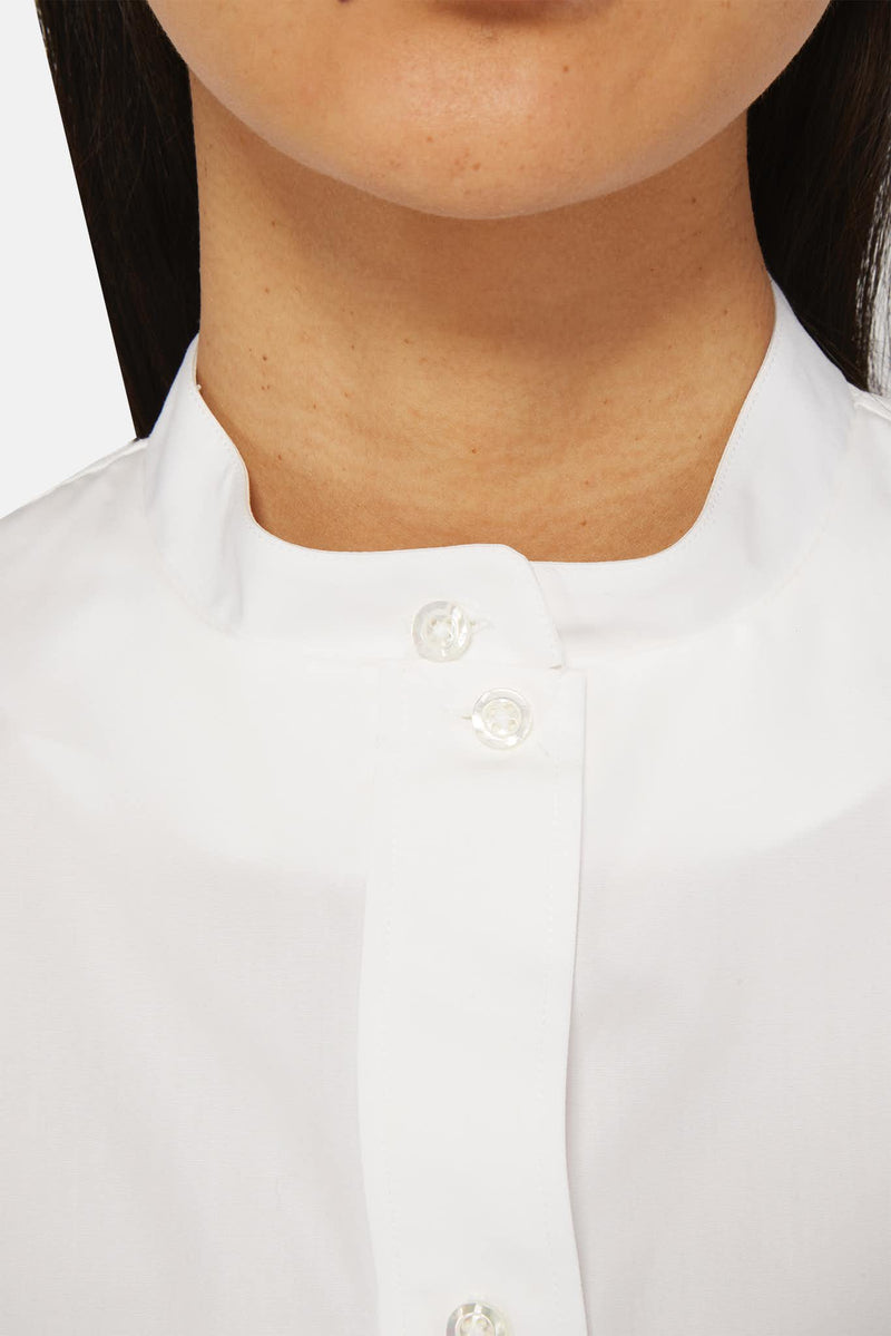 Chemise à empiècement blanche Jil Sander