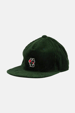 Casquette effet velours vert foncé Undercover