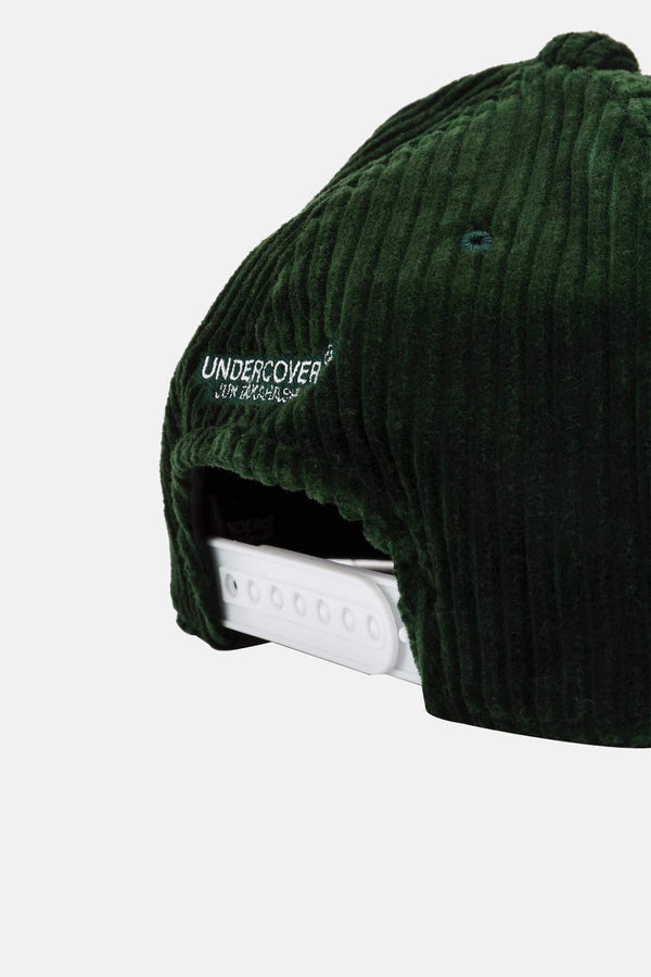 Casquette effet velours vert foncé Undercover