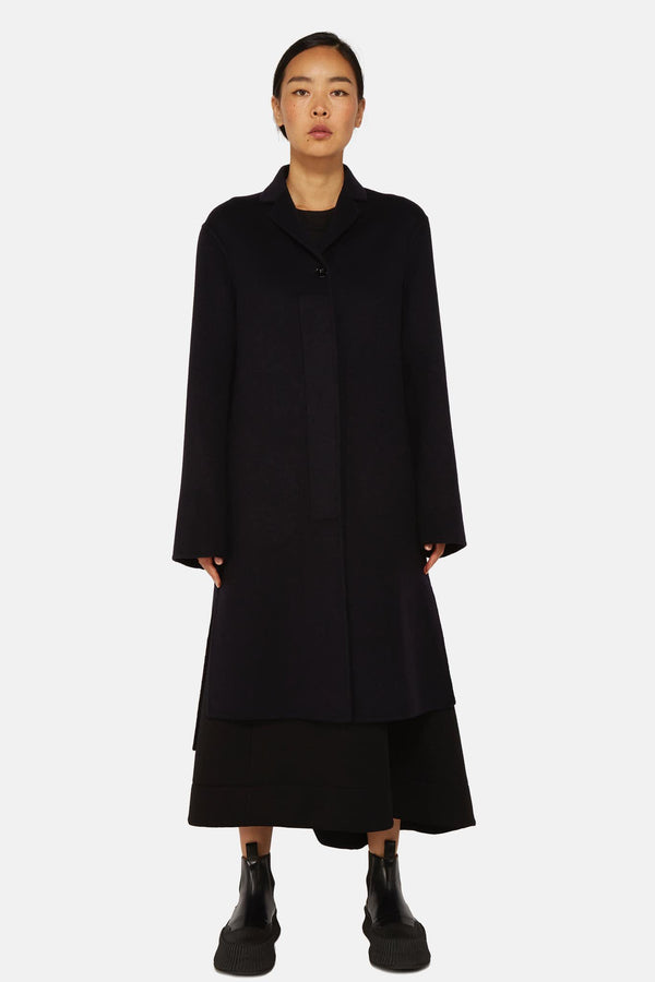 Manteau en cachemire noir Jil Sander