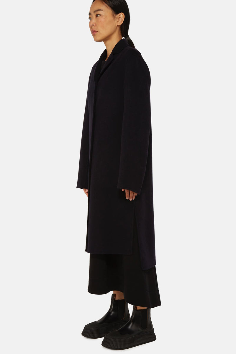 Manteau en cachemire noir Jil Sander