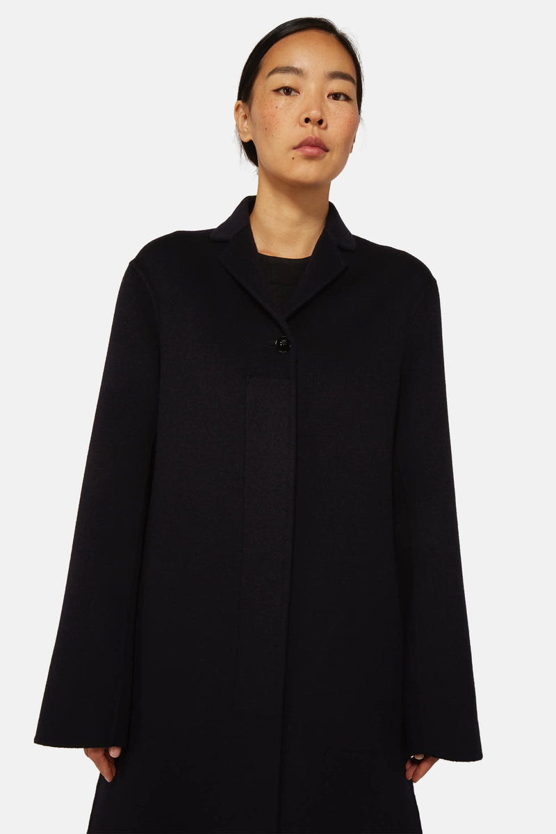 Manteau en cachemire noir Jil Sander