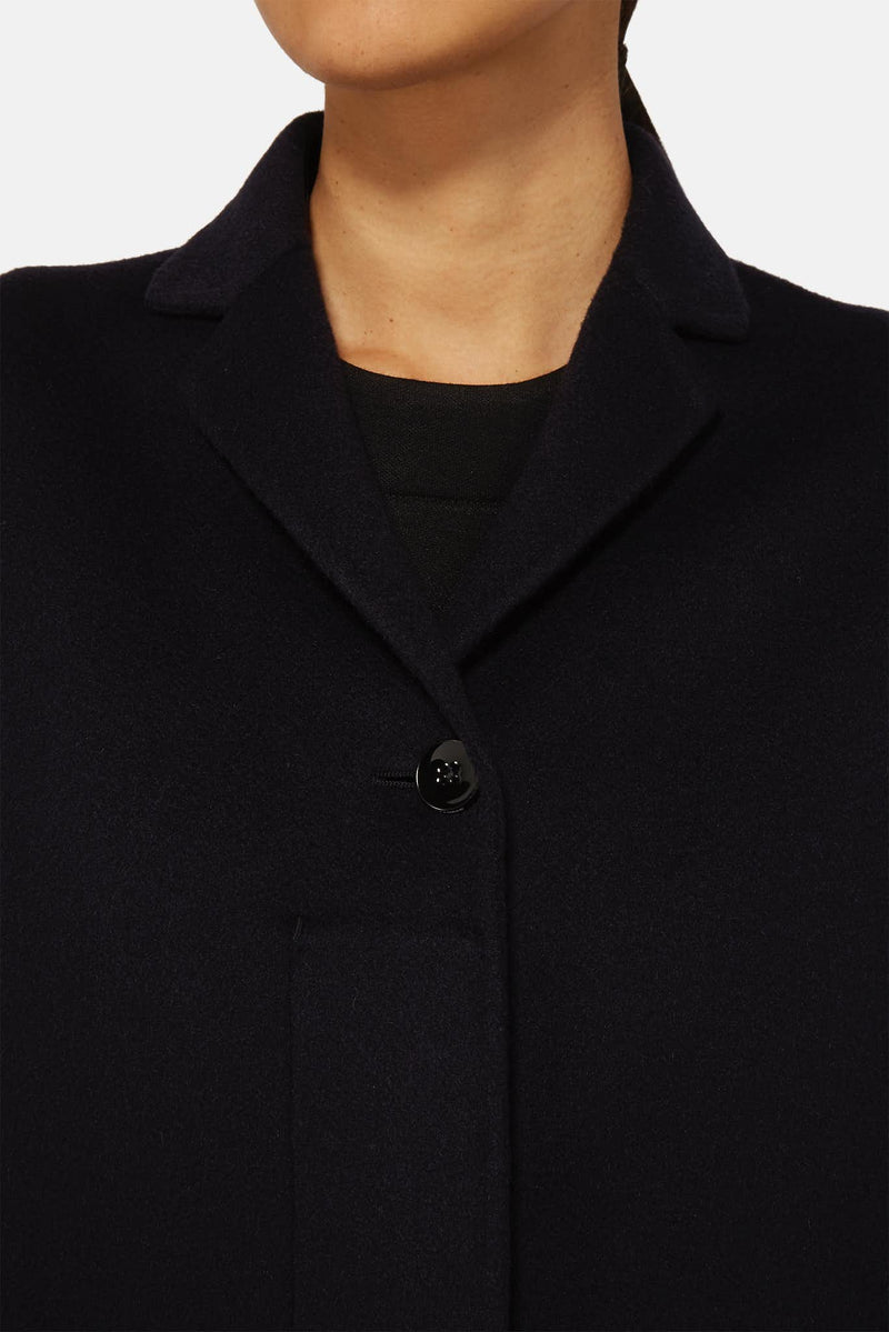 Manteau en cachemire noir Jil Sander