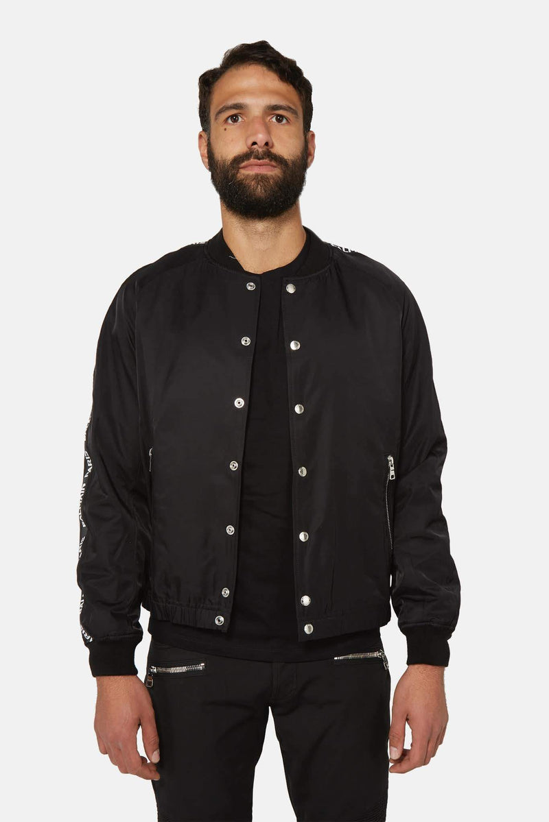 Blouson aviateur noir Balmain