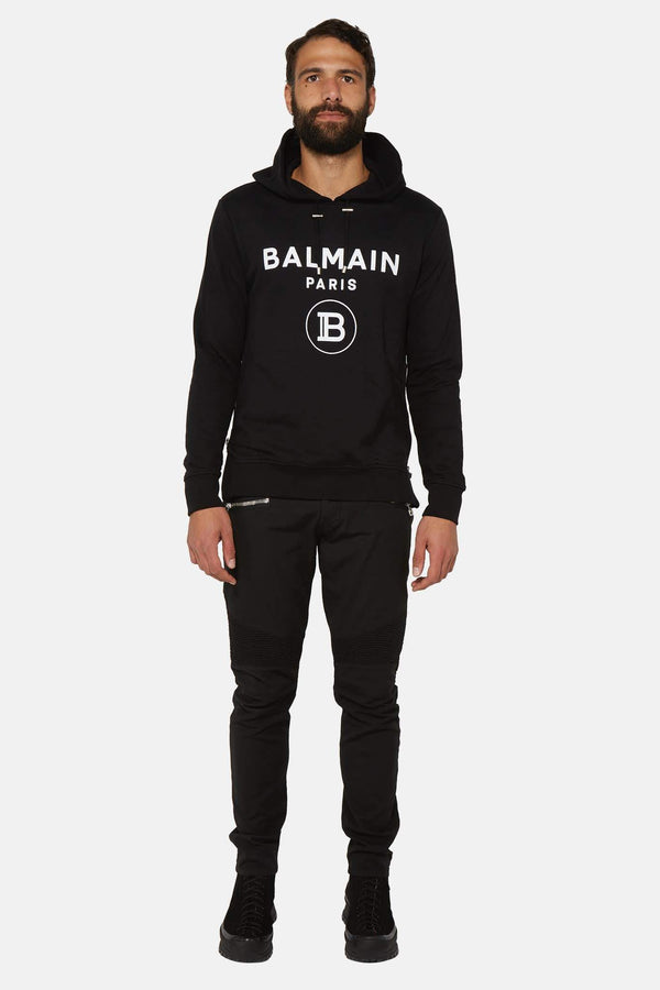 Sweat à capuche noir  Balmain