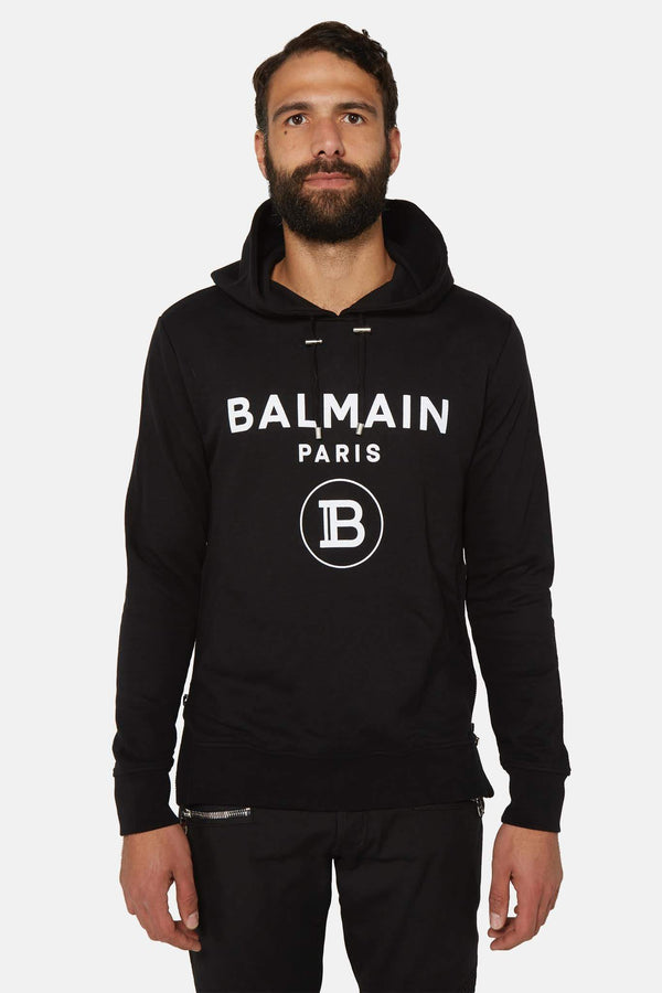 Sweat à capuche noir  Balmain