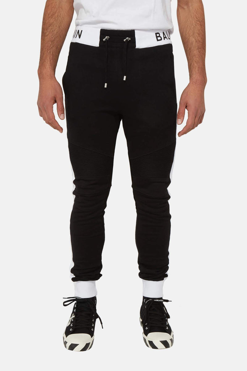 Pantalon de jogging noir à logo Balmain