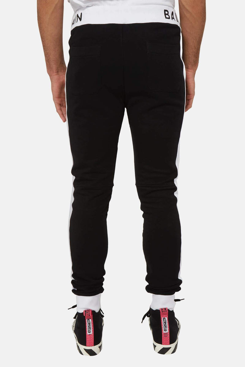 Pantalon de jogging noir à logo Balmain