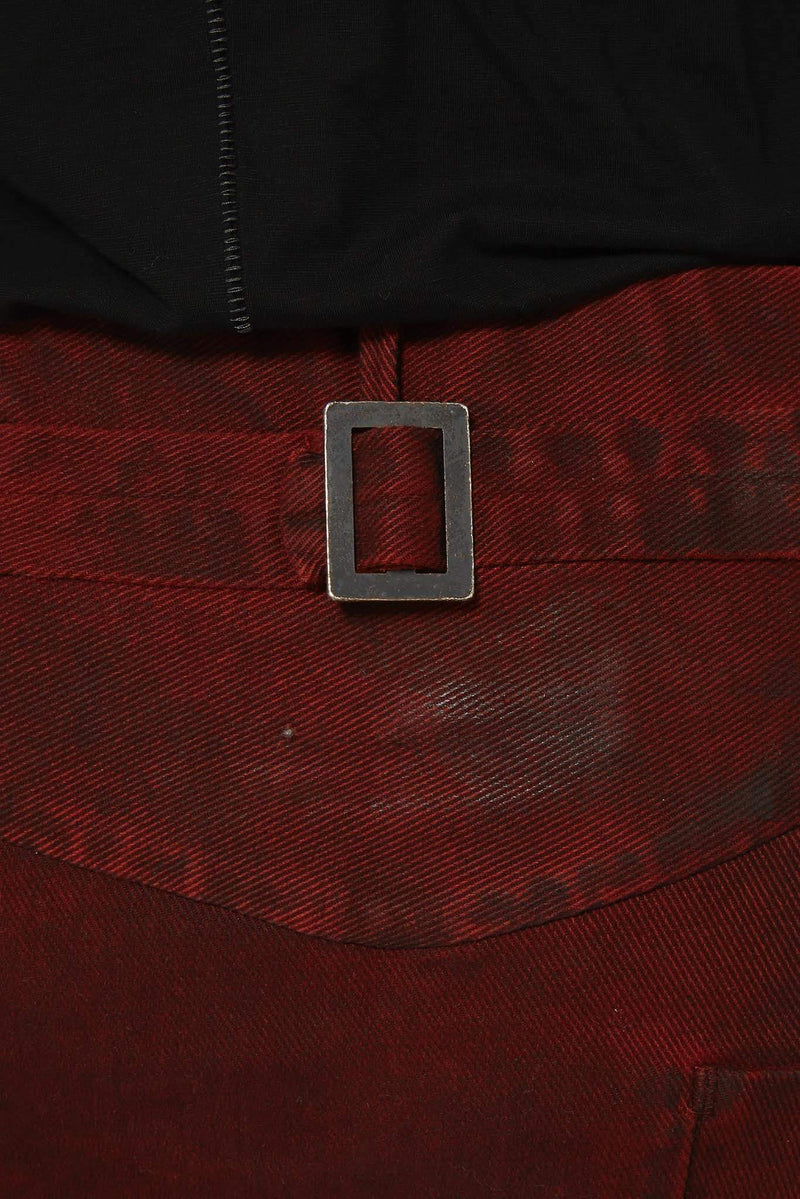 Jean rouge délavé Boris Bidjan Saberi