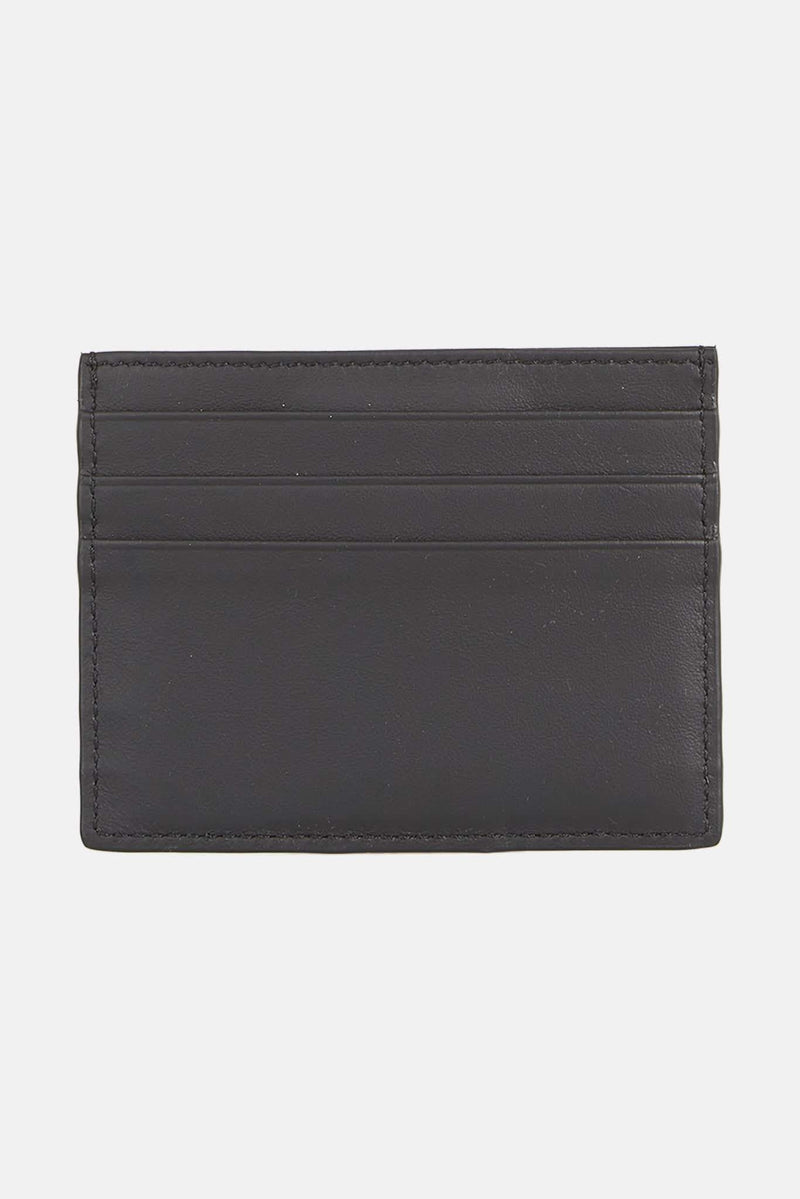 Porte-cartes noir et vert en cuir Fendi