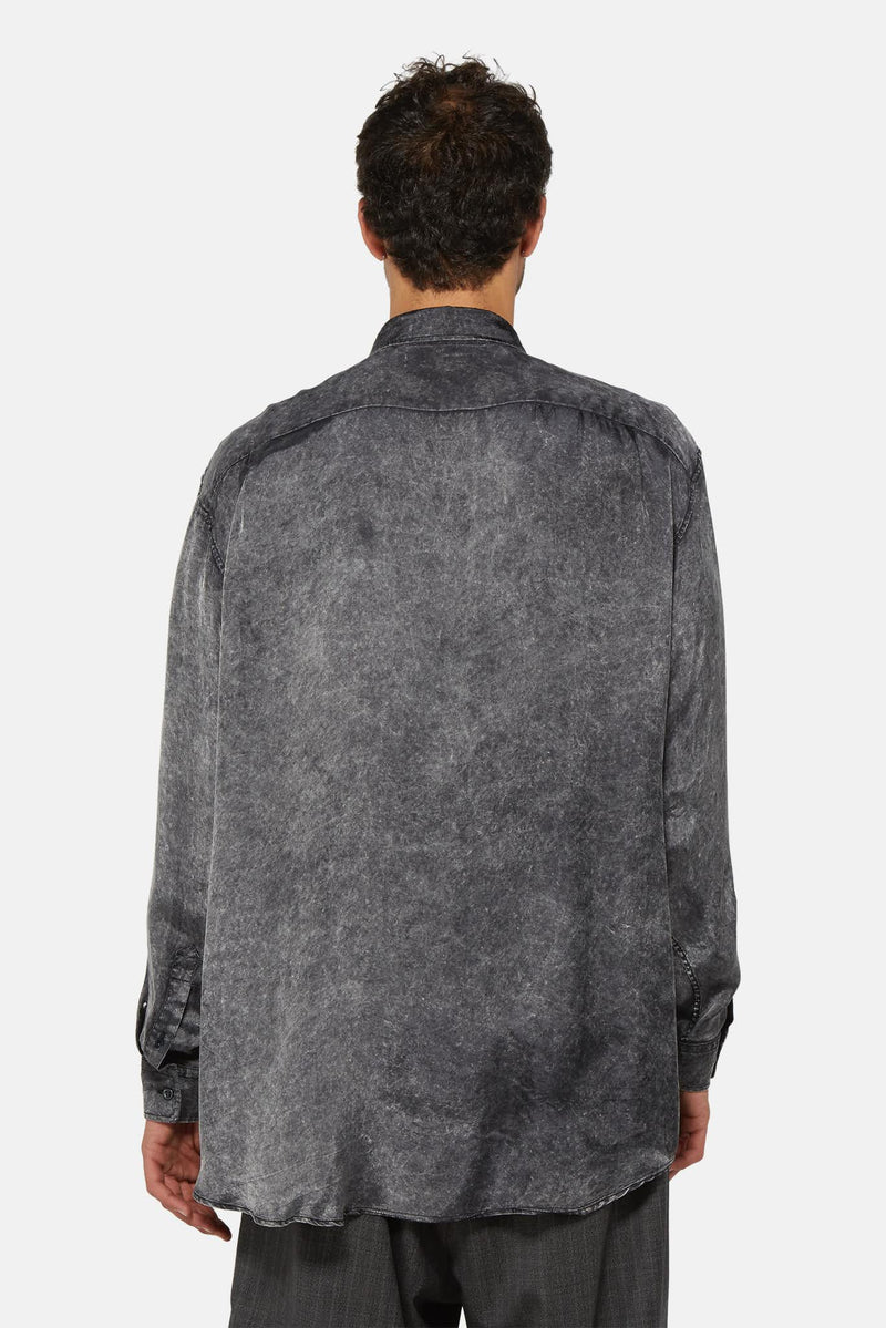 Chemise grise à effet délavé Balenciaga