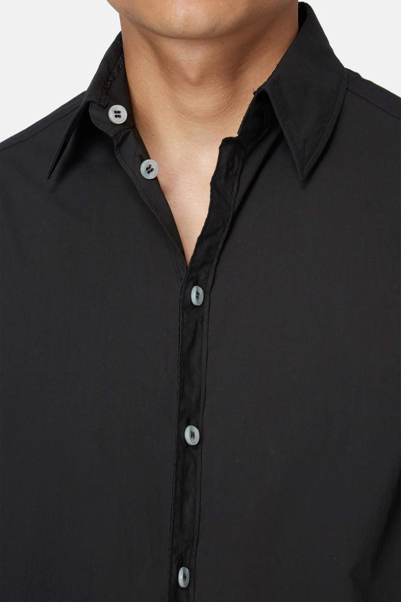 Chemise en coton noire Carol Christian Poell