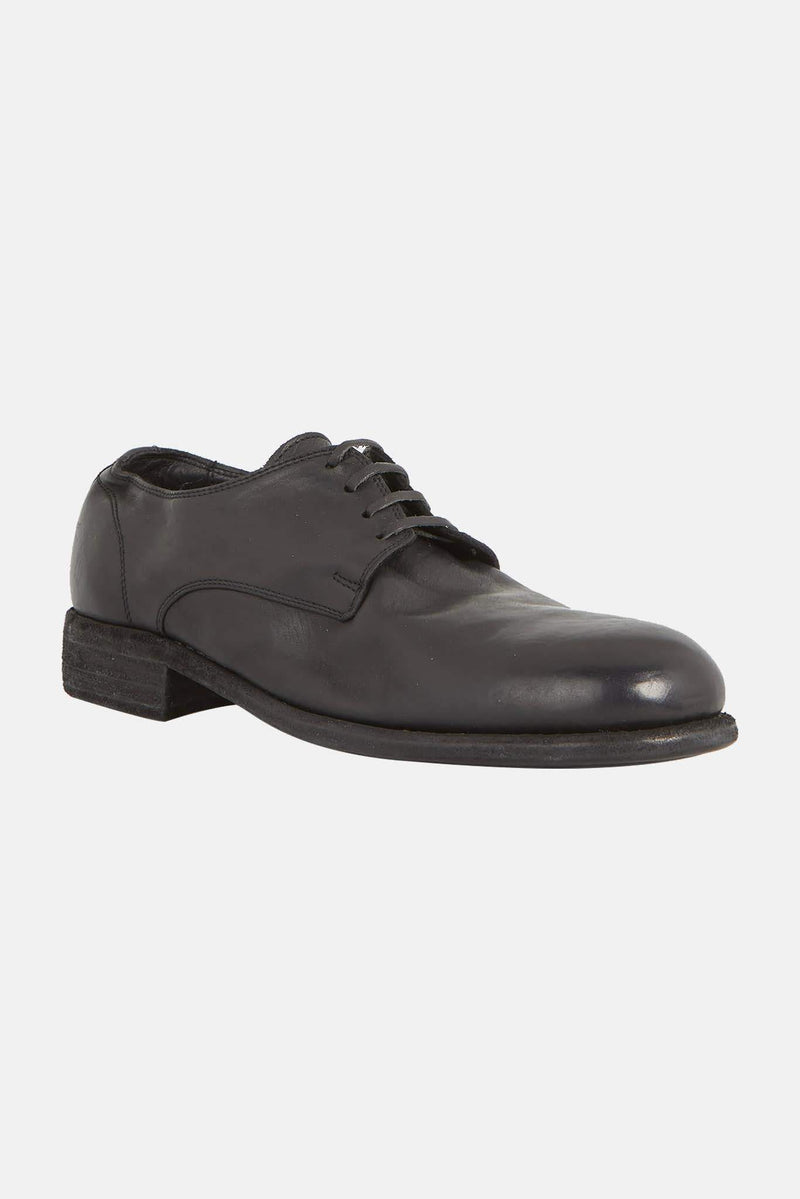 Derbies noires en cuir de cheval Guidi