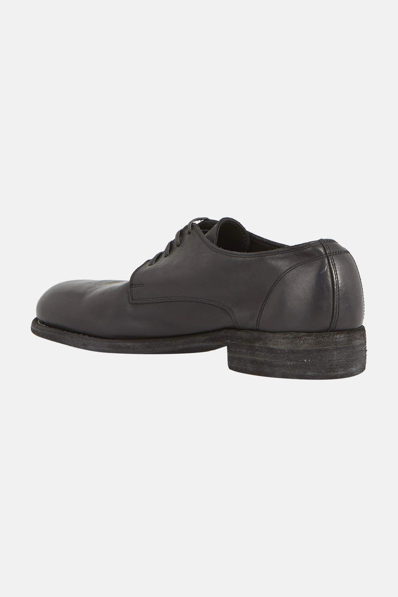 Derbies noires en cuir de cheval Guidi