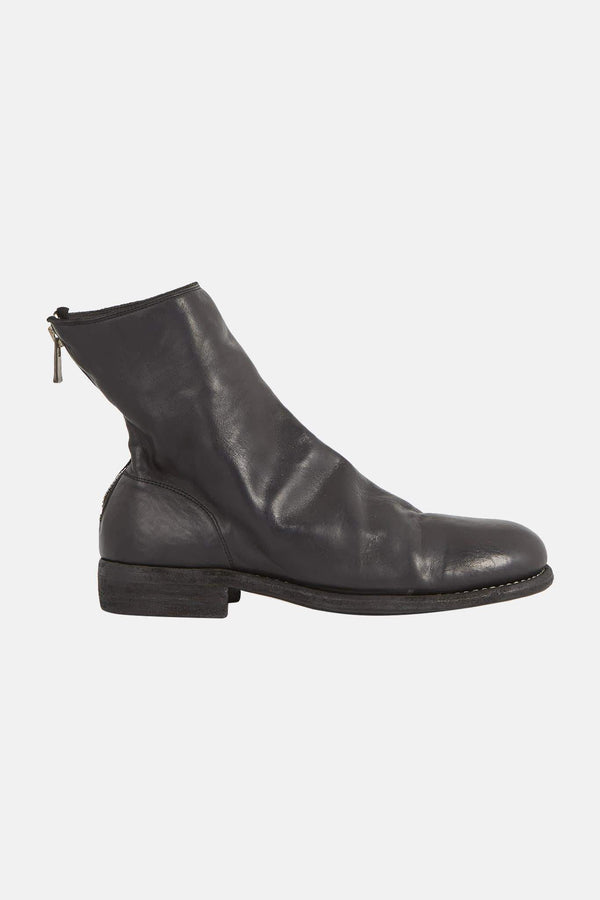 Bottines noires en cuir de cheval Guidi